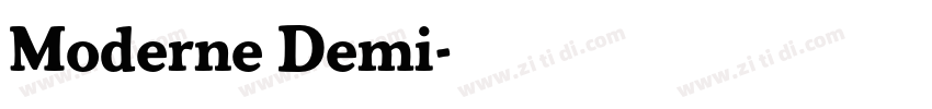 Moderne Demi字体转换
